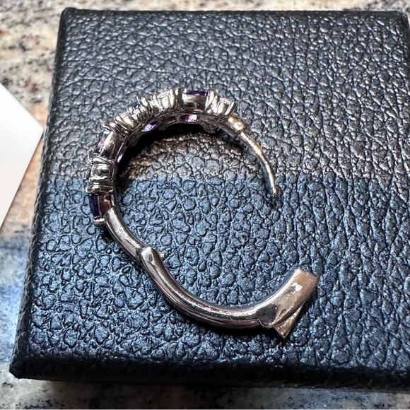 Bomb Party - Scattered Hoops w/ Purple Topaz & Dark Amethyst, February 2024 - Picture 10 of 11